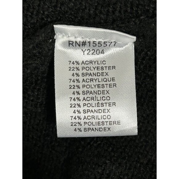 Miracle U.S.A. Women's Relaxed Turtleneck Knit Sweater in Black - Sz XS/S - NWT - Picture 5 of 5